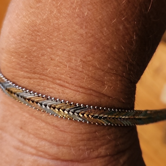 TRIcolor Sterling Silver Bracelet